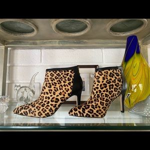 Cheetah Print High Heel Booties